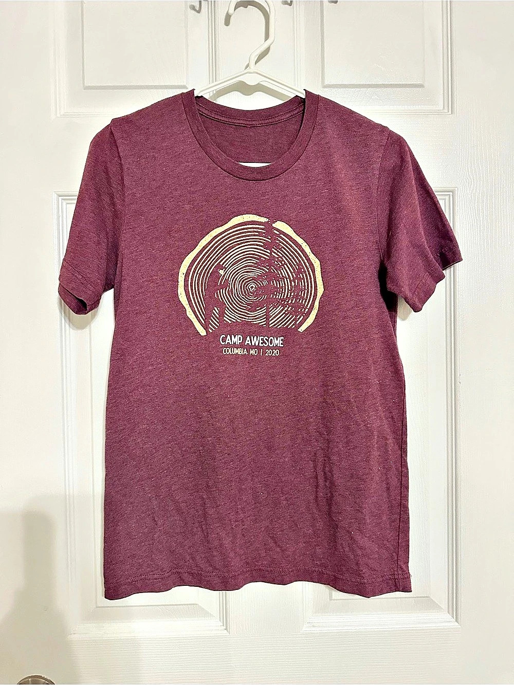 Camp Awesome Columbia, MO | 2020 Graphic Short Sleeve T-Shirt in Purple Like New